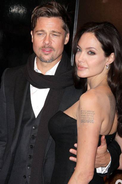 Angelina Jolie's tattoo collection is well-known and includes the latitude