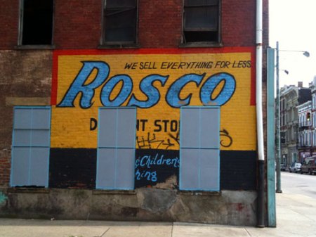 Rosco Discount Stores Ghost Sign in Over-the-Rhine