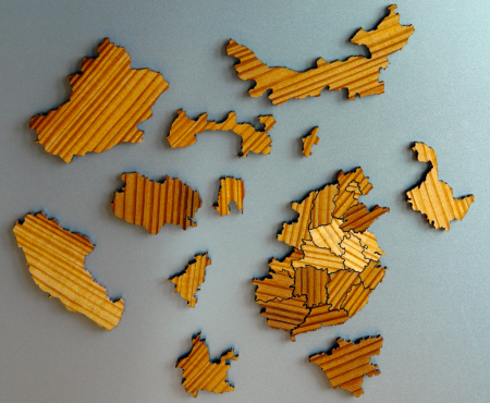Magnetic Geography Puzzle by Steven Mattern