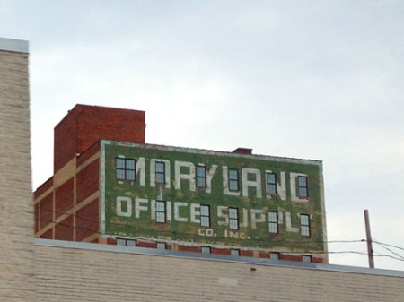 Maryland Office Supply Co. Inc. Ghost Sign in Baltimore