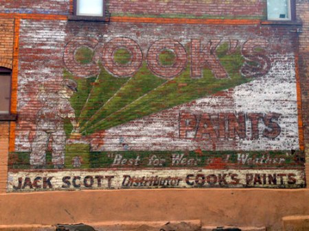 Cook's Paints Ghost Sign in Denver