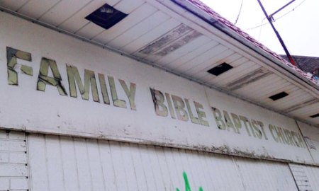 Family Bible Baptist Church Ghost Sign in Indianapolis